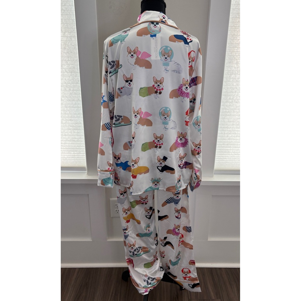 Sheshow Corgi Print Pajama Set-M - Picture 6 of 12